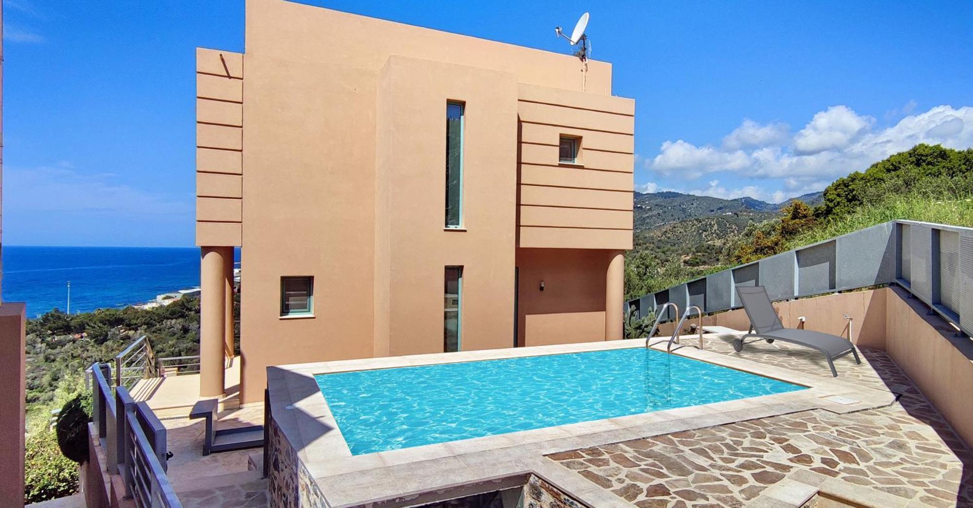 Ouzo Panoramic Houses 1, With Private Pool Plomari Dış mekan fotoğraf