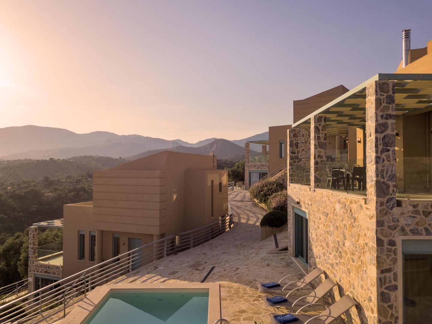 Ouzo Panoramic Houses 1, With Private Pool Plomari Dış mekan fotoğraf