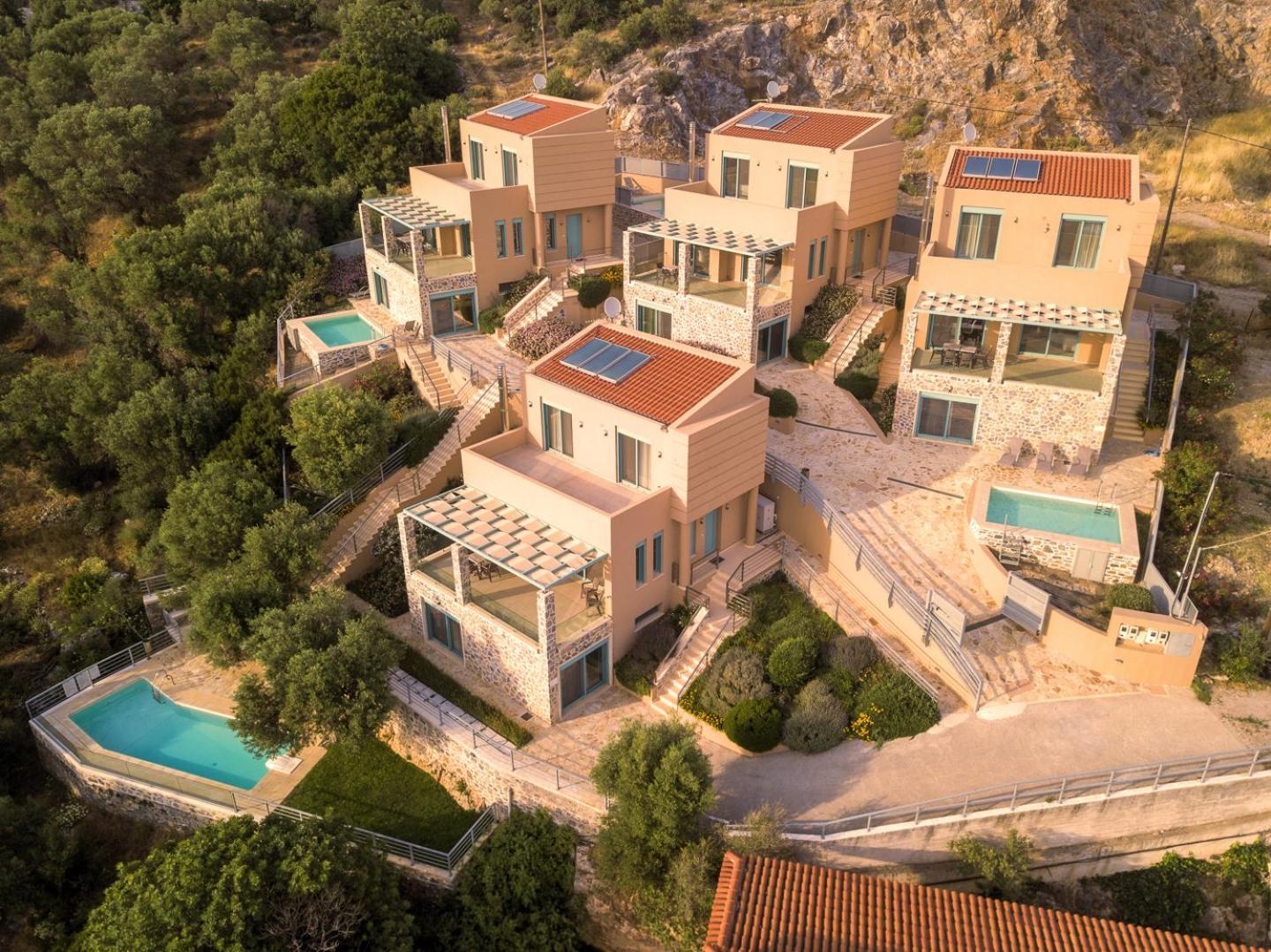 Ouzo Panoramic Houses 1, With Private Pool Plomari Dış mekan fotoğraf